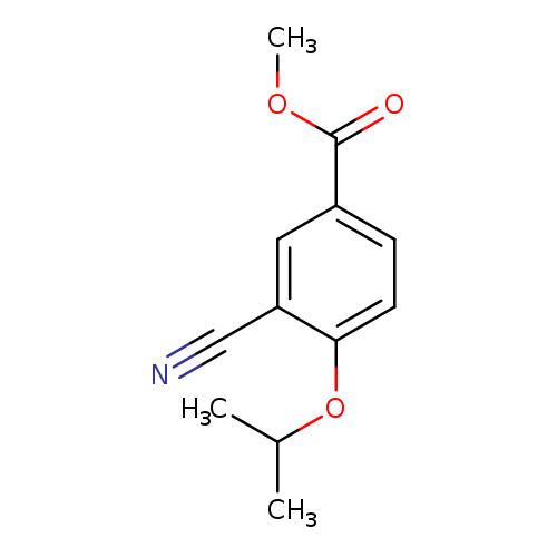 COC(=O)c1ccc(c(c1)C#N)OC(C)C