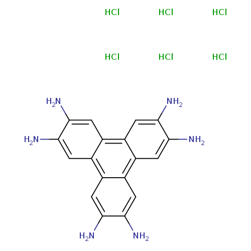 Nc1cc2c(cc1N)c1cc(N)c(cc1c1c2cc(N)c(c1)N)N.Cl.Cl.Cl.Cl.Cl.Cl