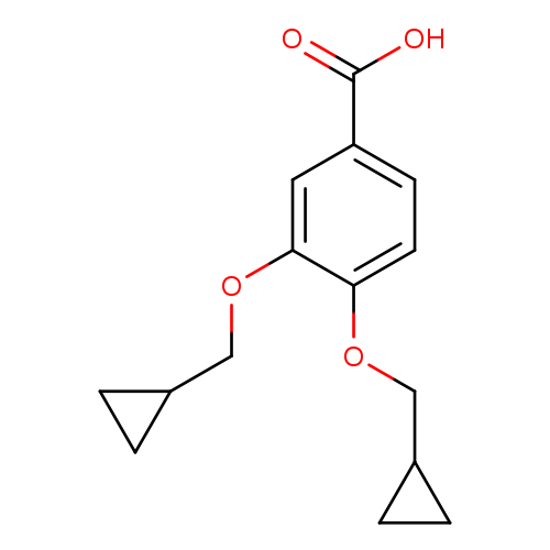 OC(=O)c1ccc(c(c1)OCC1CC1)OCC1CC1