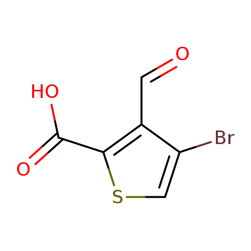 O=Cc1c(Br)csc1C(=O)O
