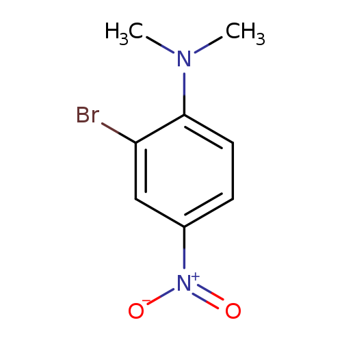 CN(c1ccc(cc1Br)[N+](=O)[O-])C