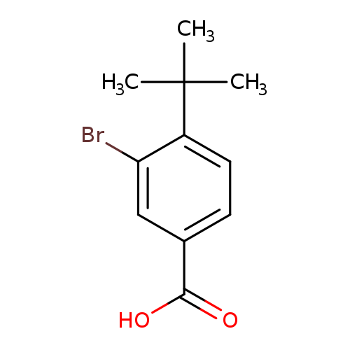 OC(=O)c1ccc(c(c1)Br)C(C)(C)C