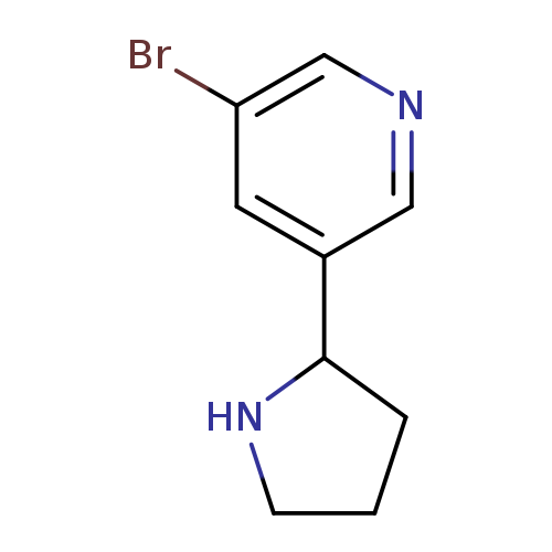 Brc1cncc(c1)C1CCCN1