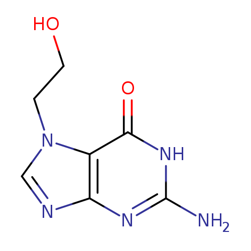 OCCn1cnc2c1c(=O)[nH]c(n2)N