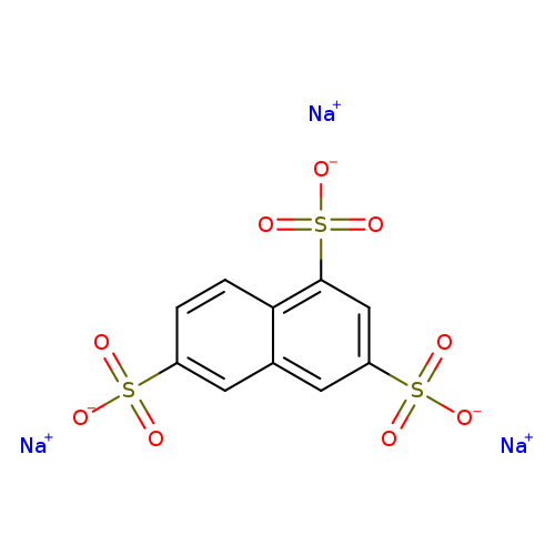 [O-]S(=O)(=O)c1ccc2c(c1)cc(cc2S(=O)(=O)[O-])S(=O)(=O)[O-].[Na+].[Na+].[Na+]