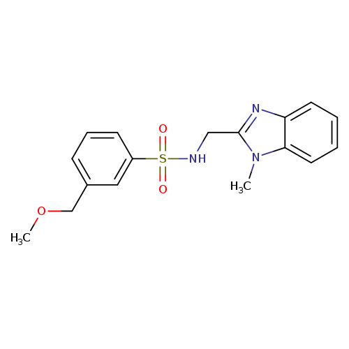 COCc1cccc(c1)S(=O)(=O)NCc1nc2c(n1C)cccc2