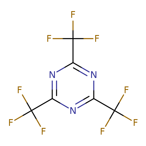 FC(c1nc(nc(n1)C(F)(F)F)C(F)(F)F)(F)F