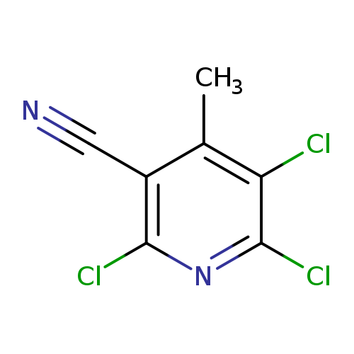 N#Cc1c(Cl)nc(c(c1C)Cl)Cl