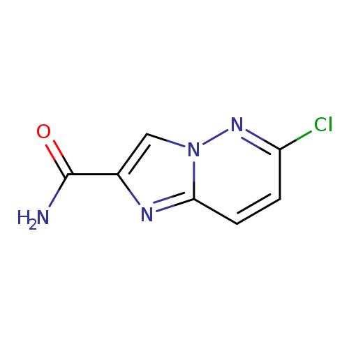 Clc1ccc2n(n1)cc(n2)C(=O)N
