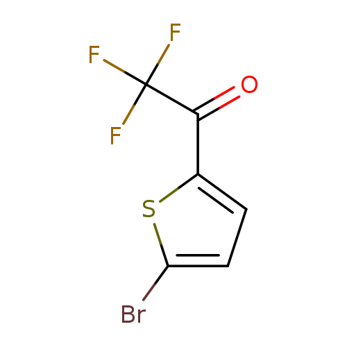 O=C(C(F)(F)F)c1ccc(s1)Br