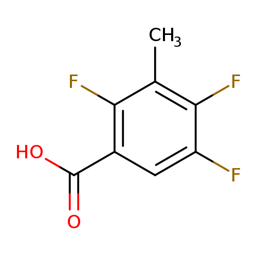 OC(=O)c1cc(F)c(c(c1F)C)F