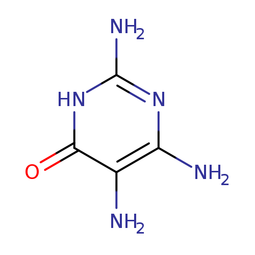 Nc1nc(N)c(c(=O)[nH]1)N