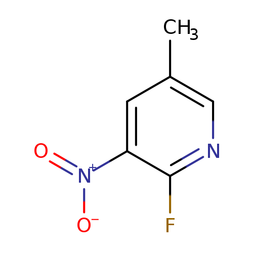 Cc1cnc(c(c1)[N+](=O)[O-])F