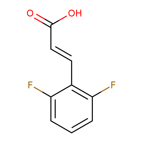 OC(=O)/C=C/c1c(F)cccc1F