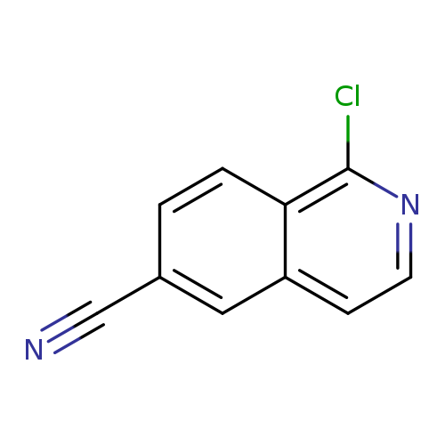 N#Cc1ccc2c(c1)ccnc2Cl