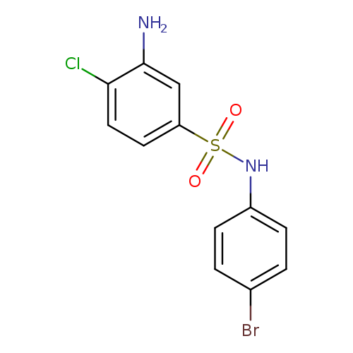 Brc1ccc(cc1)NS(=O)(=O)c1ccc(c(c1)N)Cl