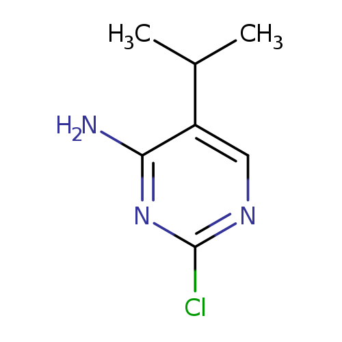 Clc1ncc(c(n1)N)C(C)C