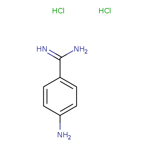 Nc1ccc(cc1)C(=N)N.Cl.Cl