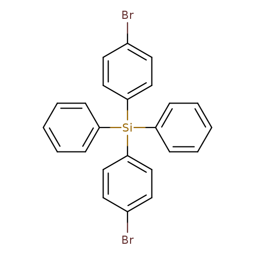 Brc1ccc(cc1)[Si](c1ccc(cc1)Br)(c1ccccc1)c1ccccc1