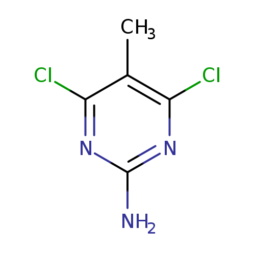 Nc1nc(Cl)c(c(n1)Cl)C