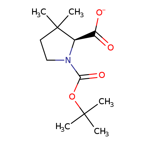 [O-]C(=O)[C@H]1N(CCC1(C)C)C(=O)OC(C)(C)C