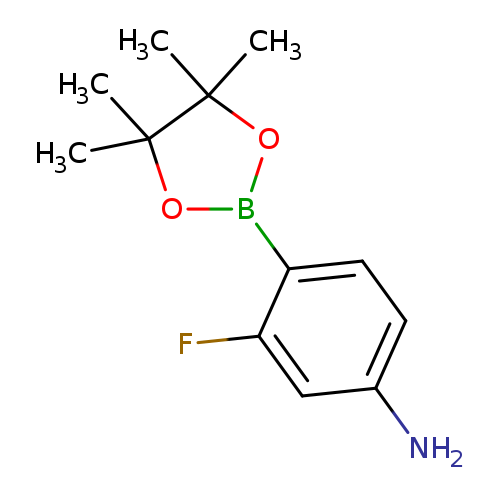 Nc1ccc(c(c1)F)B1OC(C(O1)(C)C)(C)C