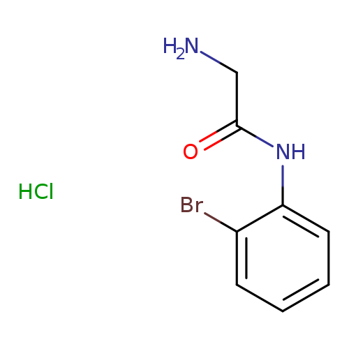 NCC(=O)Nc1ccccc1Br.Cl