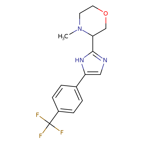 CN1CCOCC1c1ncc([nH]1)c1ccc(cc1)C(F)(F)F