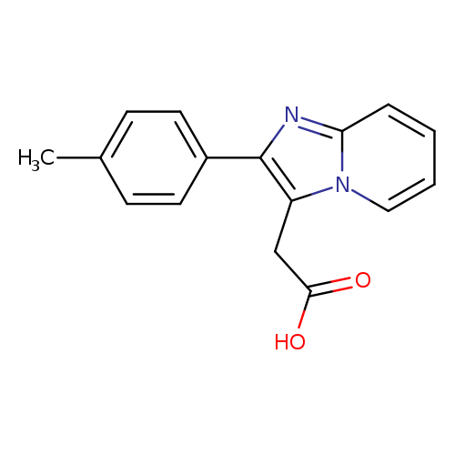 OC(=O)Cc1c(nc2n1cccc2)c1ccc(cc1)C