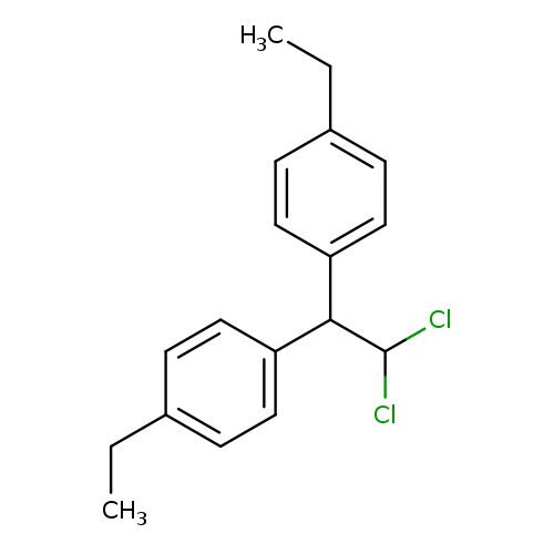 CCc1ccc(cc1)C(c1ccc(cc1)CC)C(Cl)Cl