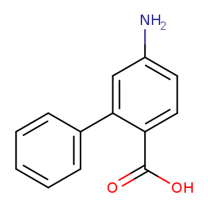 Nc1ccc(c(c1)c1ccccc1)C(=O)O