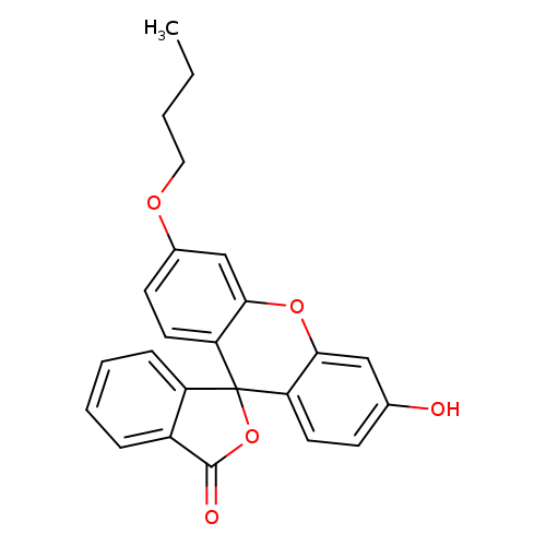 CCCCOc1ccc2c(c1)Oc1c(C32OC(=O)c2c3cccc2)ccc(c1)O