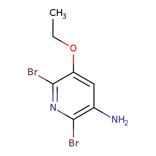 CCOc1cc(N)c(nc1Br)Br