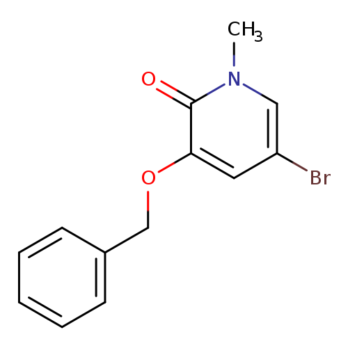 Brc1cc(OCc2ccccc2)c(=O)n(c1)C