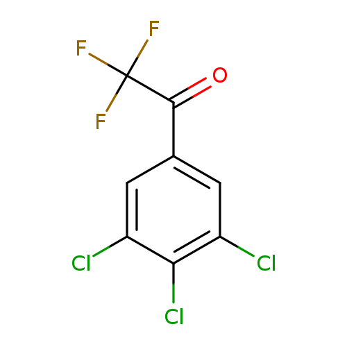 O=C(C(F)(F)F)c1cc(Cl)c(c(c1)Cl)Cl