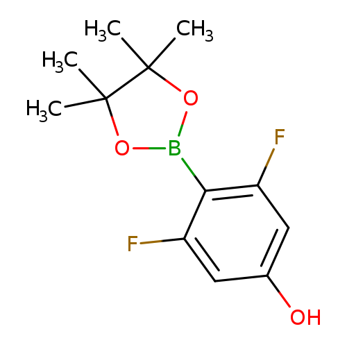 CC1(C)OB(OC1(C)C)c1c(F)cc(cc1F)O