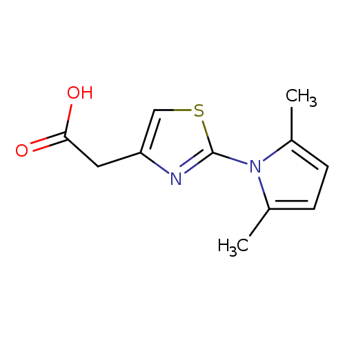 OC(=O)Cc1csc(n1)n1c(C)ccc1C
