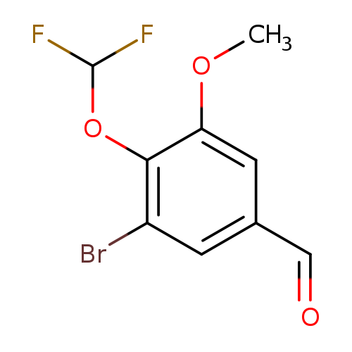 O=Cc1cc(Br)c(c(c1)OC)OC(F)F
