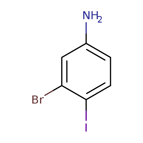 Nc1ccc(c(c1)Br)I