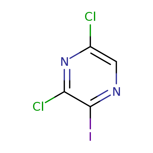 Clc1cnc(c(n1)Cl)I