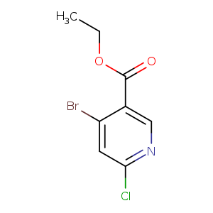 CCOC(=O)c1cnc(cc1Br)Cl