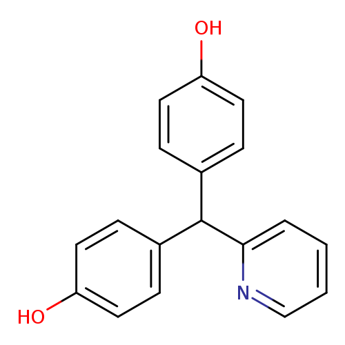 Oc1ccc(cc1)C(c1ccccn1)c1ccc(cc1)O
