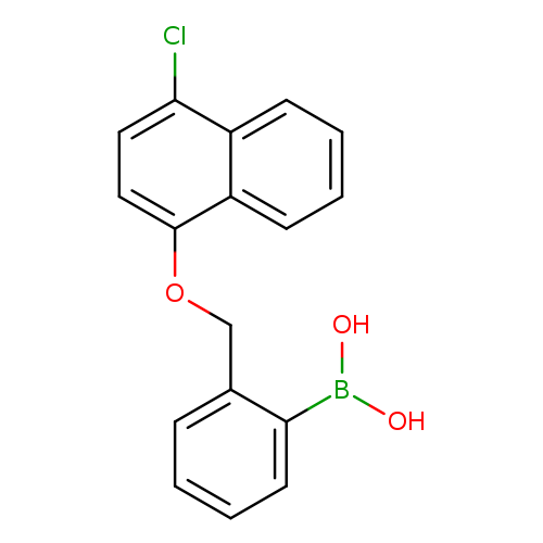 OB(c1ccccc1COc1ccc(c2c1cccc2)Cl)O