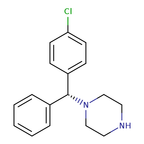 Clc1ccc(cc1)[C@@H](c1ccccc1)N1CCNCC1