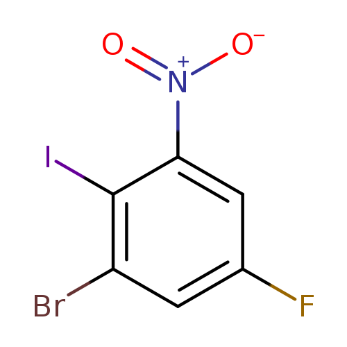 Fc1cc(Br)c(c(c1)[N+](=O)[O-])I