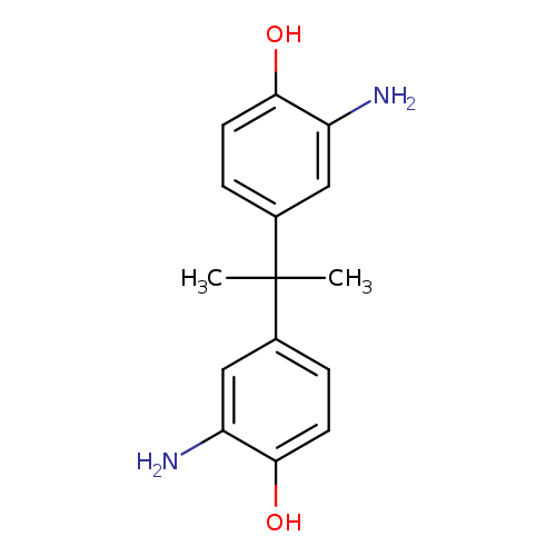 Oc1ccc(cc1N)C(c1ccc(c(c1)N)O)(C)C