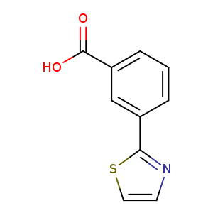 OC(=O)c1cccc(c1)c1nccs1