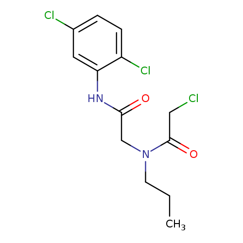 CCCN(C(=O)CCl)CC(=O)Nc1cc(Cl)ccc1Cl