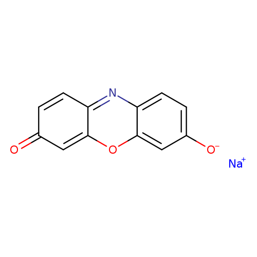 [O-]c1ccc2c(c1)oc1c(n2)ccc(=O)c1.[Na+]