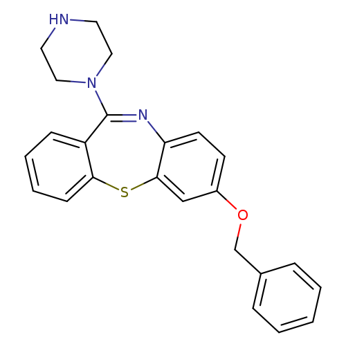 N1CCN(CC1)C1=Nc2ccc(cc2Sc2c1cccc2)OCc1ccccc1
